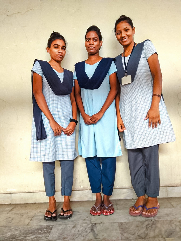 Divya, Preethi, Poornima Nurses