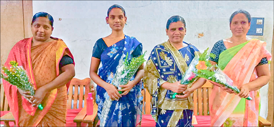 Four of the mothers from the DEWS Sweet Home Children’s Village in India.